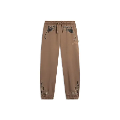 LINING Badfive Вязаные Тренировочные Штаны Мужские Коричневые
