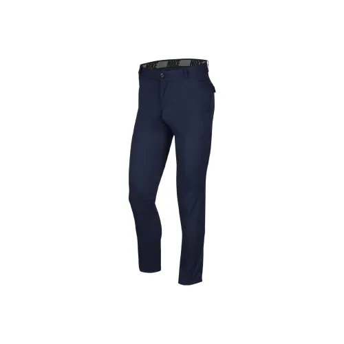 Nike Темно-синие мужские вязаные тренировочные штаны