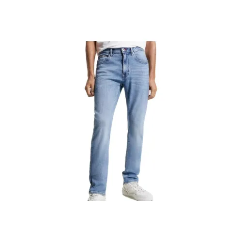 Tommy Hilfiger Slim Fit Thflex Luxury Light Wash Jeans Steven Jeans Men's Blue