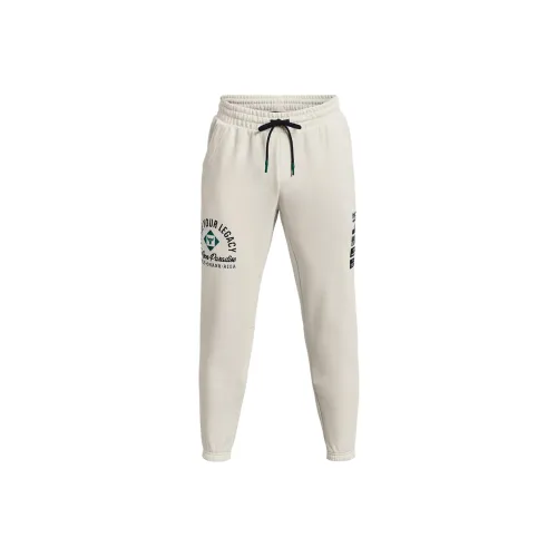 Under Armour Вязаные тренировочные брюки мужские цвет слоновая кость