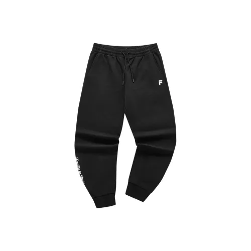 FILA FUSION LIFE Вязаные тренировочные брюки для мужчин глубокий черный