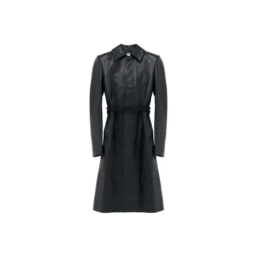 Alexander McQueen FW24 Кожа Куртка Мужская Черная