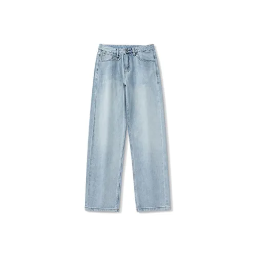 UKTK Светло-синие мужские джинсы