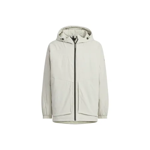 Adidas FW24 Пуховая куртка Мужская Кунжут Светло-Серый