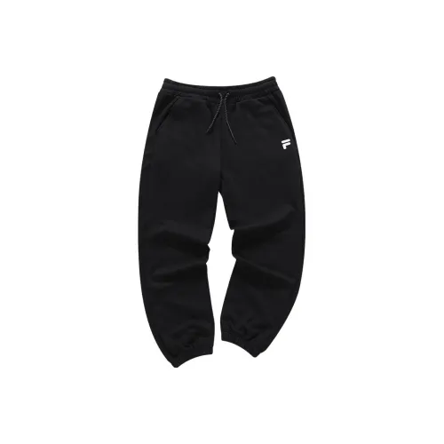 FILA FUSION Вязаные тренировочные брюки мужские глубокий черный