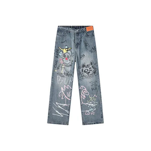 GEOFFREY B. SMALL Джинсы Унисекс Синий