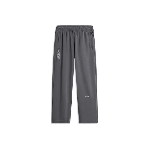 LINING Вязаные тренировочные брюки мужские черные сосновый серый