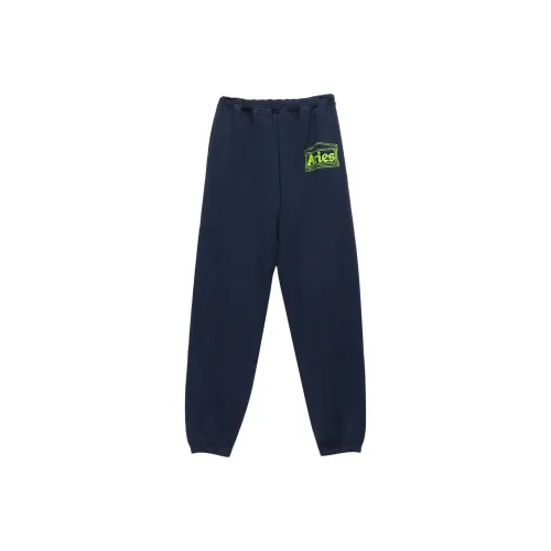 Овен Синий Унисекс Вязаные Тренировочные Брюки