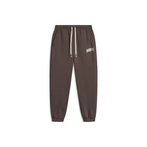 Подкладка Badfive Вязаные Тренировочные Штаны Мужские Уголь Кофейный Умбра