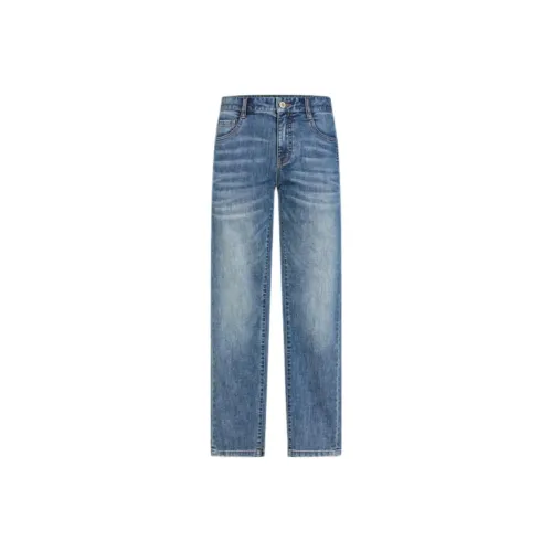 Biyin Leufen Джинсы Мужские Светло-Синие