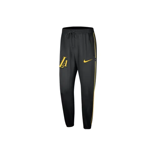 Nike Dri Fit Los Angeles Lakers SHOWTIME Urban Edition Вязаные тренировочные брюки Urban Edition Los Angeles Lakers Мужской Черный