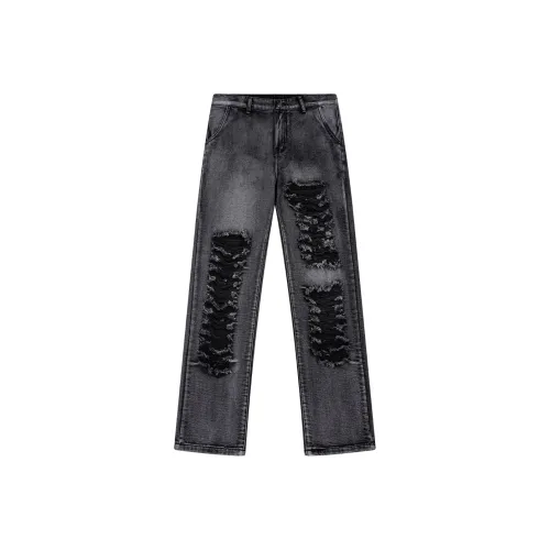 Zomuros Черные Унисекс Джинсы
