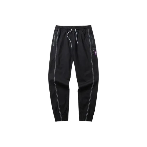 Anta Basketball Collection Черные Мужские Вязаные Тренировочные Штаны
