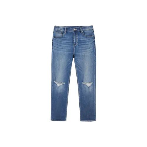 JACK&JONES E39 Средний джинсовый синий Мужские джинсы