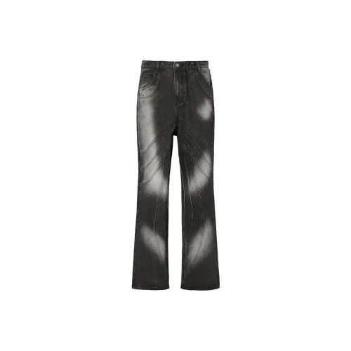 ROCAWEAR Промытый деним Черные Унисекс Джинсы