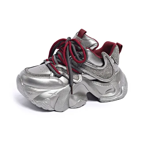 PLAY COBBLER Slip-resistant Lightweight Увеличение Высоты Низкий Топ Кроссовки с Толстой Подошвой Унисекс