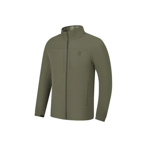 QIAODAN Mountain God Series Тренчкот Мужской Халцедон Зеленый