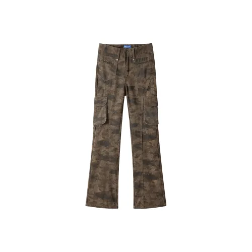 HELEH Камуфляж Унисекс Джинсы