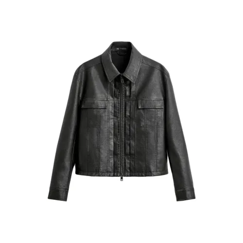 ZARA Мужские черные куртки