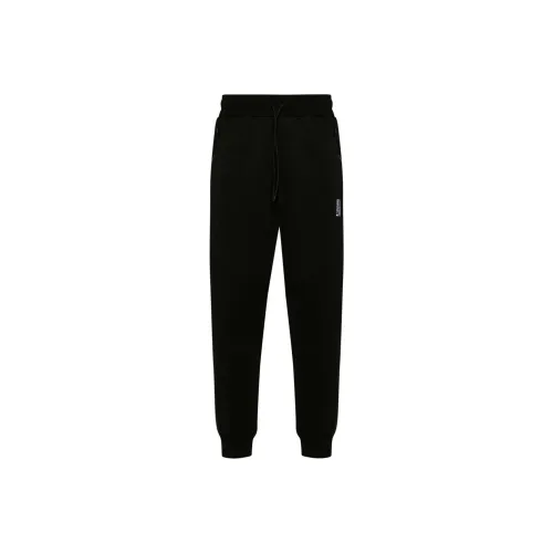 MOSCHINO Вязаные спортивные брюки мужские черные