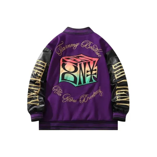 SZSX Бейсбольная куртка Унисекс Фиолетовый