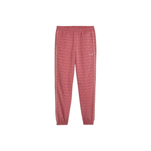 PUMA x PALM TREE CREW Коллаборация T7 Полный принт Брюки Вязаные Тренировочные брюки Мужской Красный