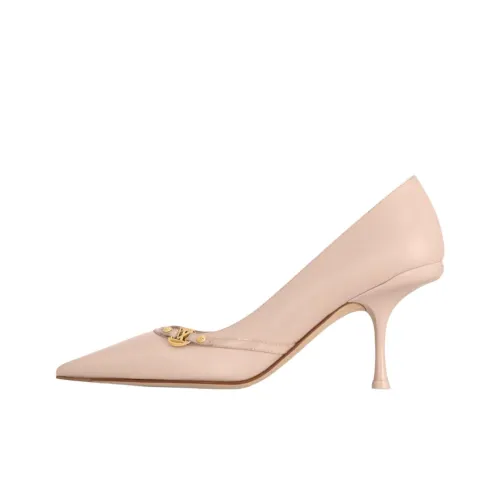 LOUIS VUITTON 6AM Узкий каблук Высокие каблуки 7,5 см Женский Телесный