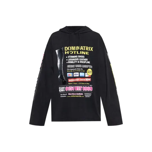 Vetements Черные Мужские Свитшоты