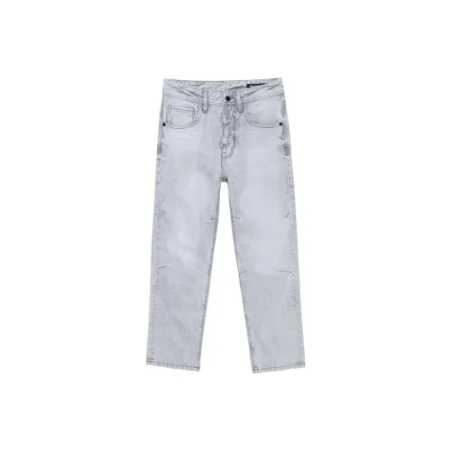 ABLE JEANS Светлый Дымчатый Серый Мужские Джинсы