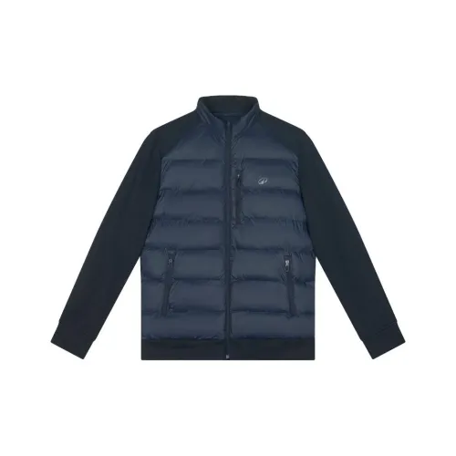DECATHLON Синий Черный Мужской Пуховик