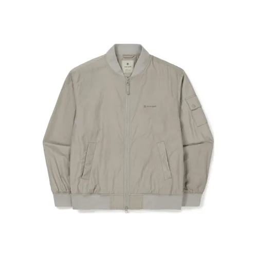 SNOW PEAK Вязаные ткани патч куртка-бомбер мужская