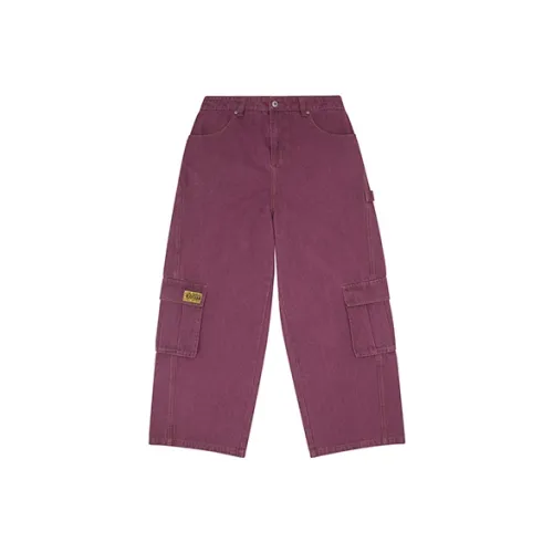 JOYRICH Розово-красные унисекс джинсы