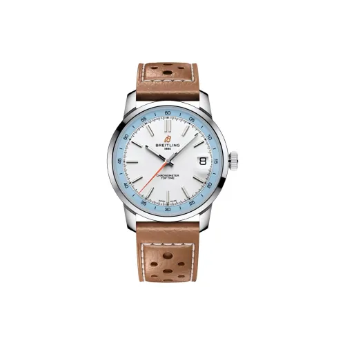 Breitling Автоматический Механический Мужской Топ Часы Time Collection 38 мм Белые