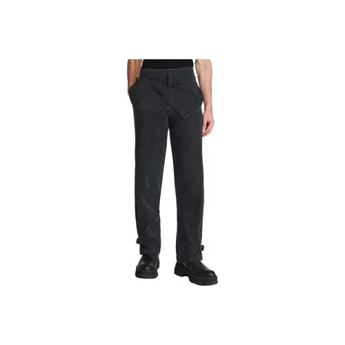DION LEE SS24 Belted Shell Pants Casual Pants Unisex Worn Black Worn Black