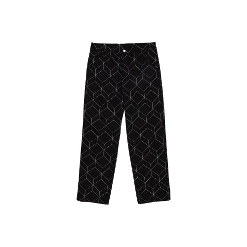 PLEASURES Black Мужские Повседневные Брюки