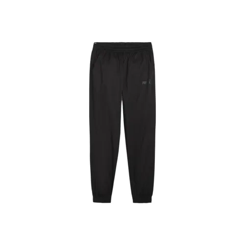 PUMA ESS Вязаные тренировочные брюки мужские черные