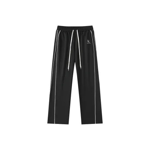 NOOING Черные Унисекс Повседневные Брюки