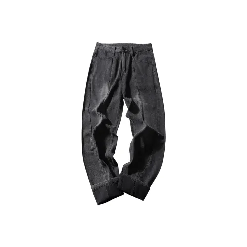 GDRX Дымчато-серый Унисекс Джинсы