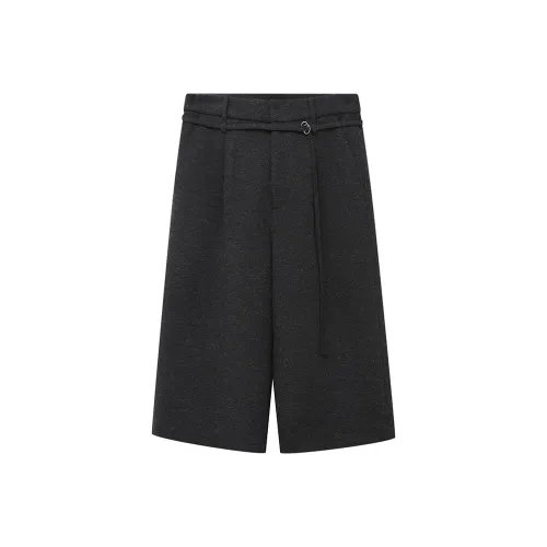 NANS STUDIO Повседневные брюки Мужские Угольный черный