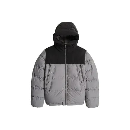 г Звезда RAW Пуховая куртка Мужская Серого цвета