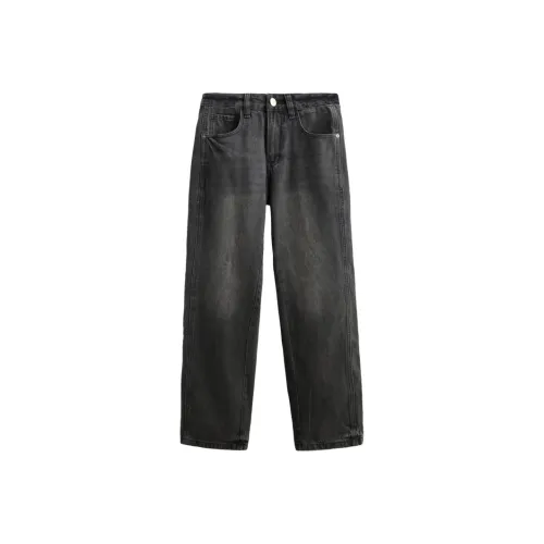 UKTK Винтажные черные мужские джинсы