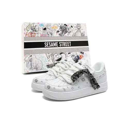 SESAME STREET Высота Увеличивающая Баланс Ускорение Износостойкий Легкий Противоскользящий Низкий Топ Скейтборд Кроссовки Женские