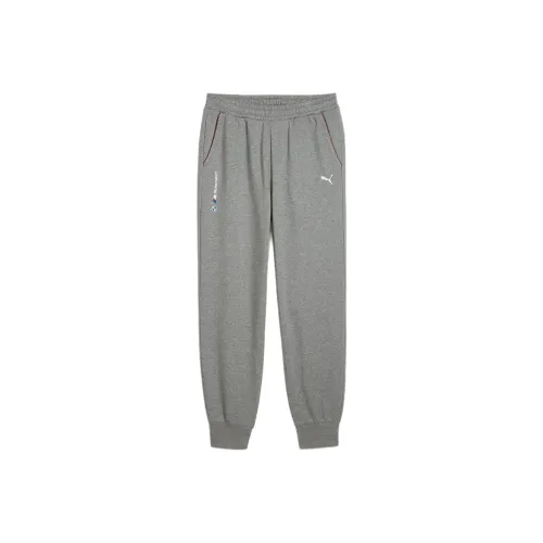 PUMA BMW M Motorsport SS24 ESS+ Флисовые штаны Вязаные тренировочные штаны Мужские Серый