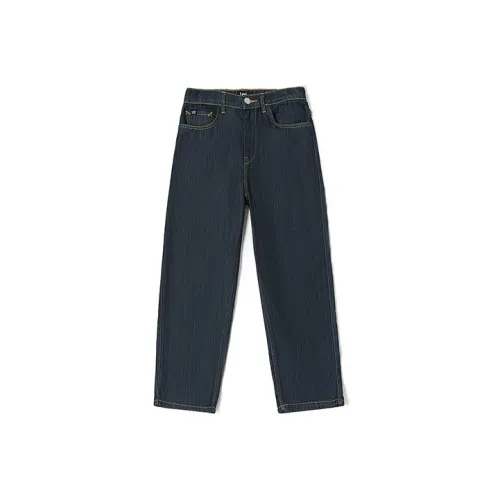 Lee Темно-синий Мужской Джинсы