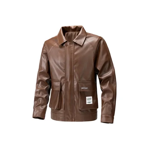 LISENPOK Унисекс Кожаные Куртки