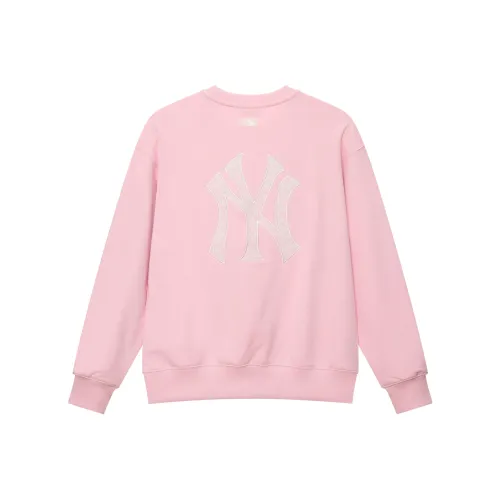 MLB MONOGRAM Коллекция New York Yankees SS25 Круглый вырез Свитшот Унисекс Стандарт Розовый