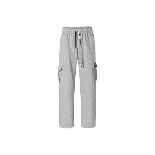 PANMAX Gray Men's Casual Pants PANMAX Серый Мужские Повседневные Брюки