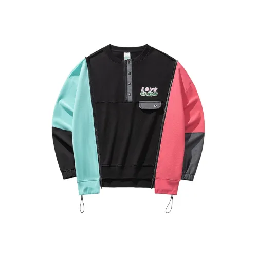 ANTA Outdoor Collection Свитшот Мужской Основной черный MU YUN Красный Xin Синий