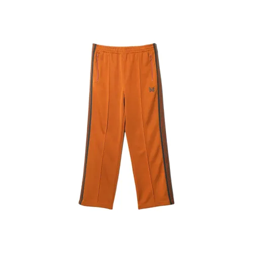 Needles Collaboration SS24 Вязаные Тренировочные Штаны Унисекс Оранжевые