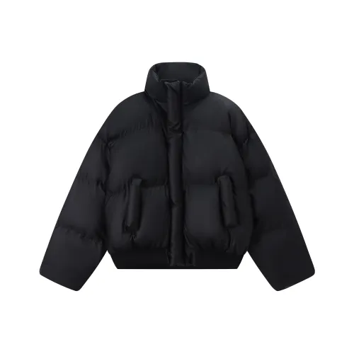 UNKNOWTAL Хлопковый пуховик унисекс черного цвета